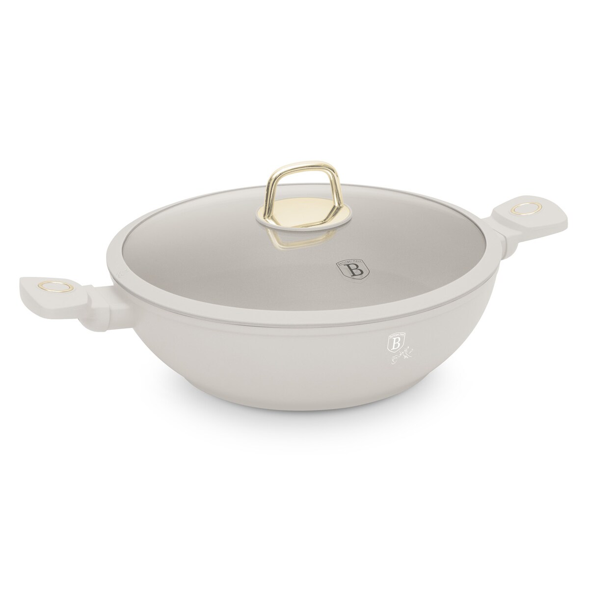 Patelnia Wok z pokrywka 30cm BerlingerHaus Sahara Collection