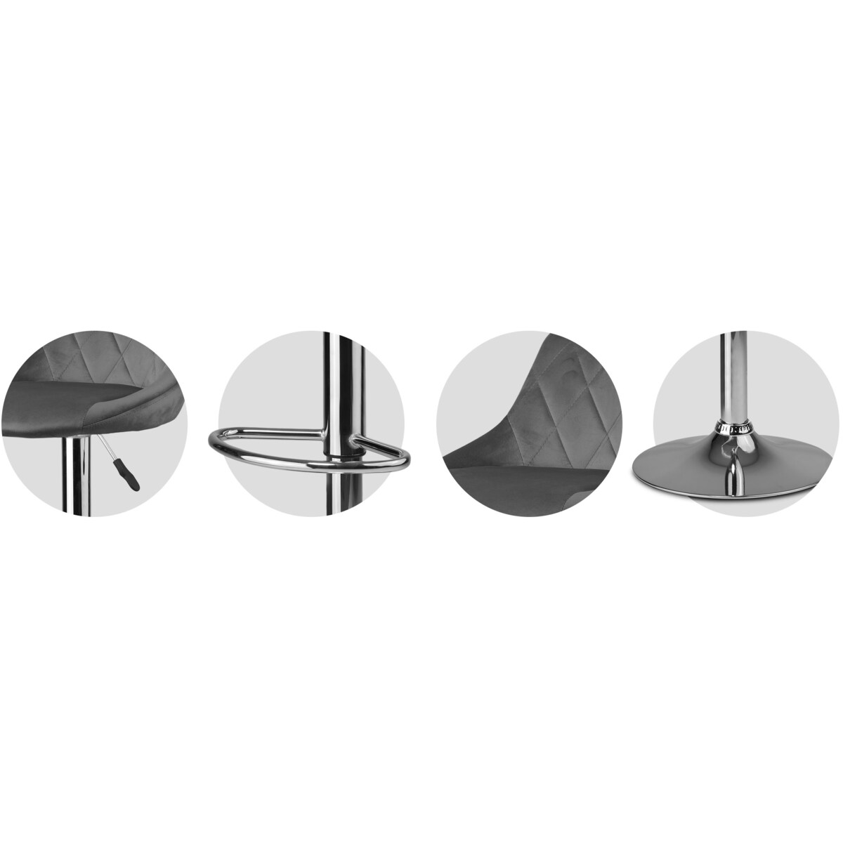 Hoker barowy z oparciem Sofotel Nerra 260010-2 2 szt.