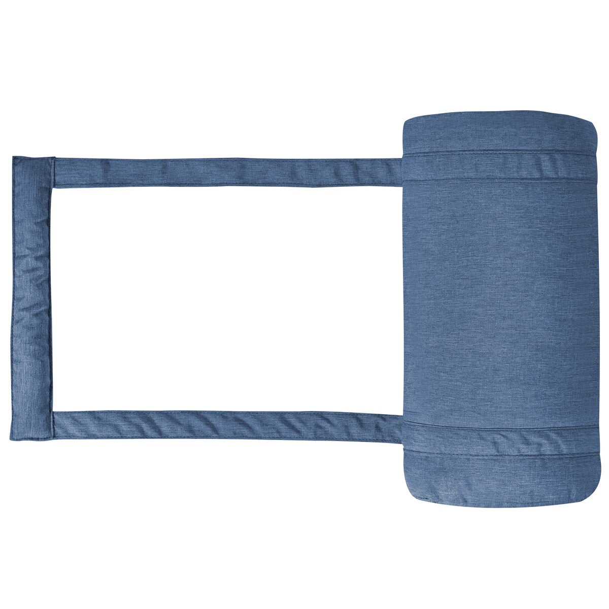 Poduszka na leżak ogrodowy CESANA PREMIUM 192 x 56 cm Niebieski