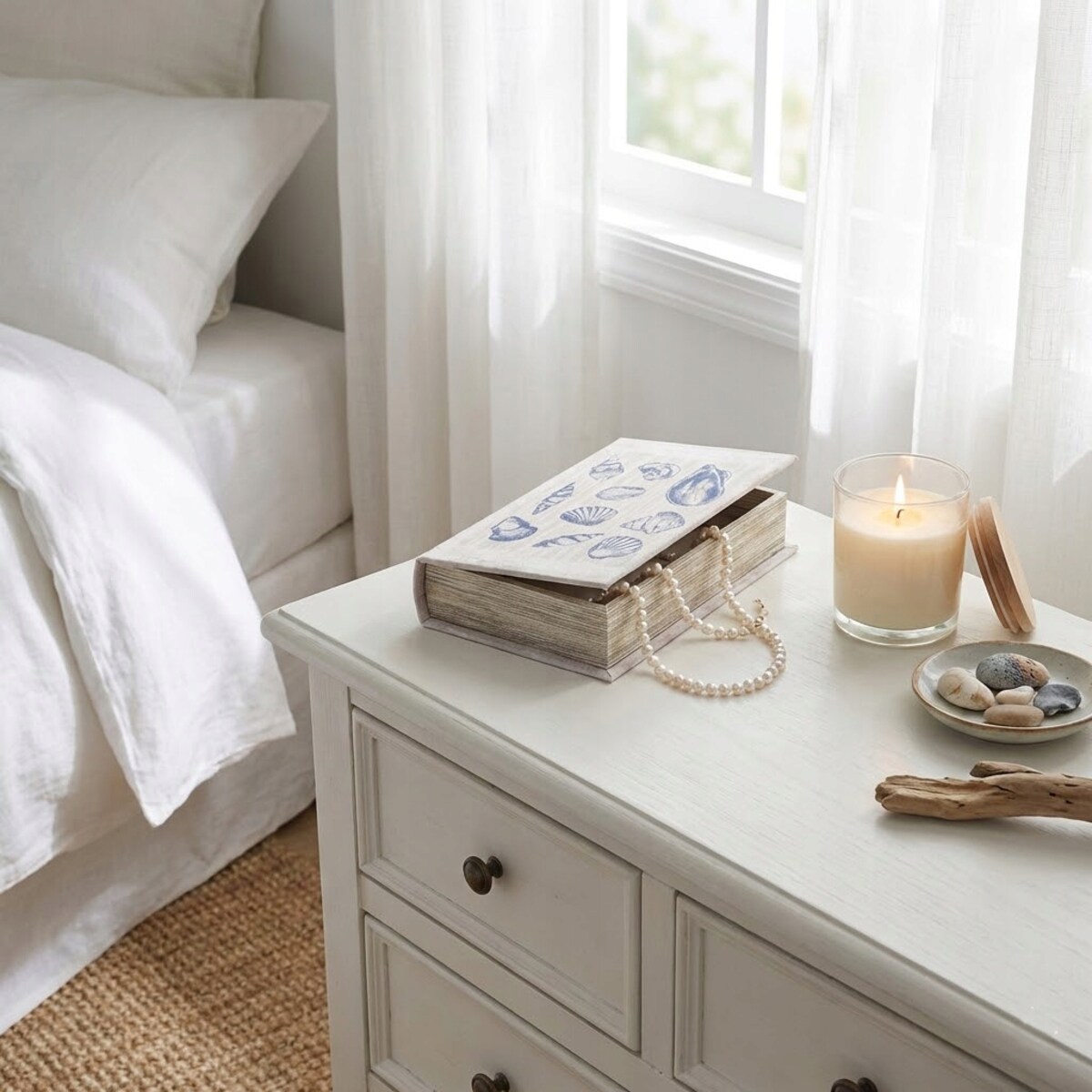 PUDEŁKO KSIĄŻKA FAŁSZYWA MUSZLE ORGANIZER NA DROBIAZGI BIŻUTERIĘ PREZENT