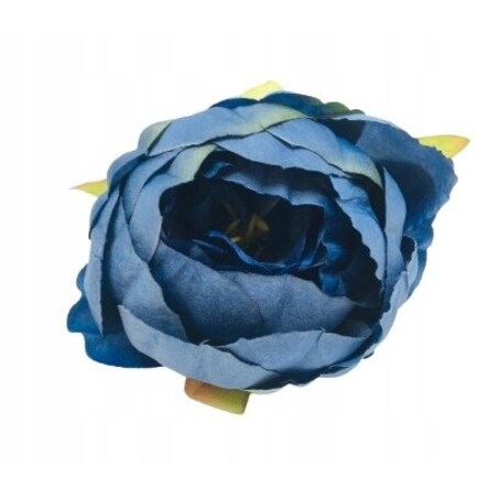 KWIATY sztuczne piwonia niebieska główka wyrobowa do stroika kompozycji