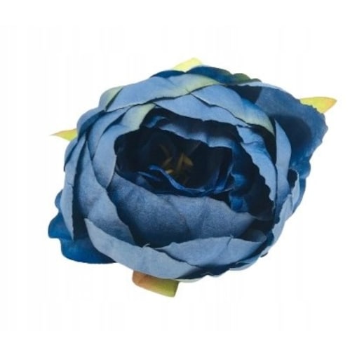 KWIATY sztuczne piwonia niebieska główka wyrobowa do stroika kompozycji