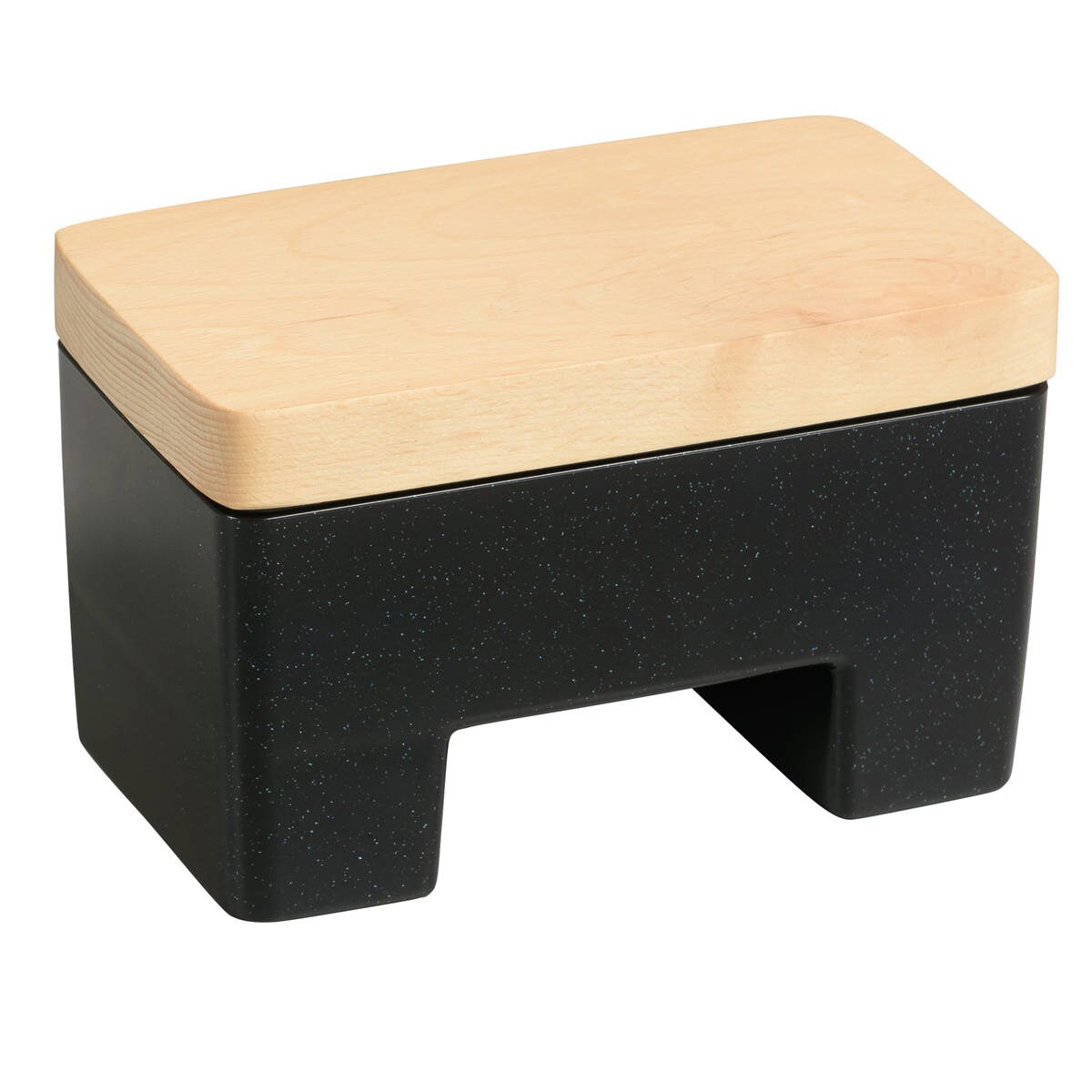 Maselniczka na wodę z drewnianą pokrywą