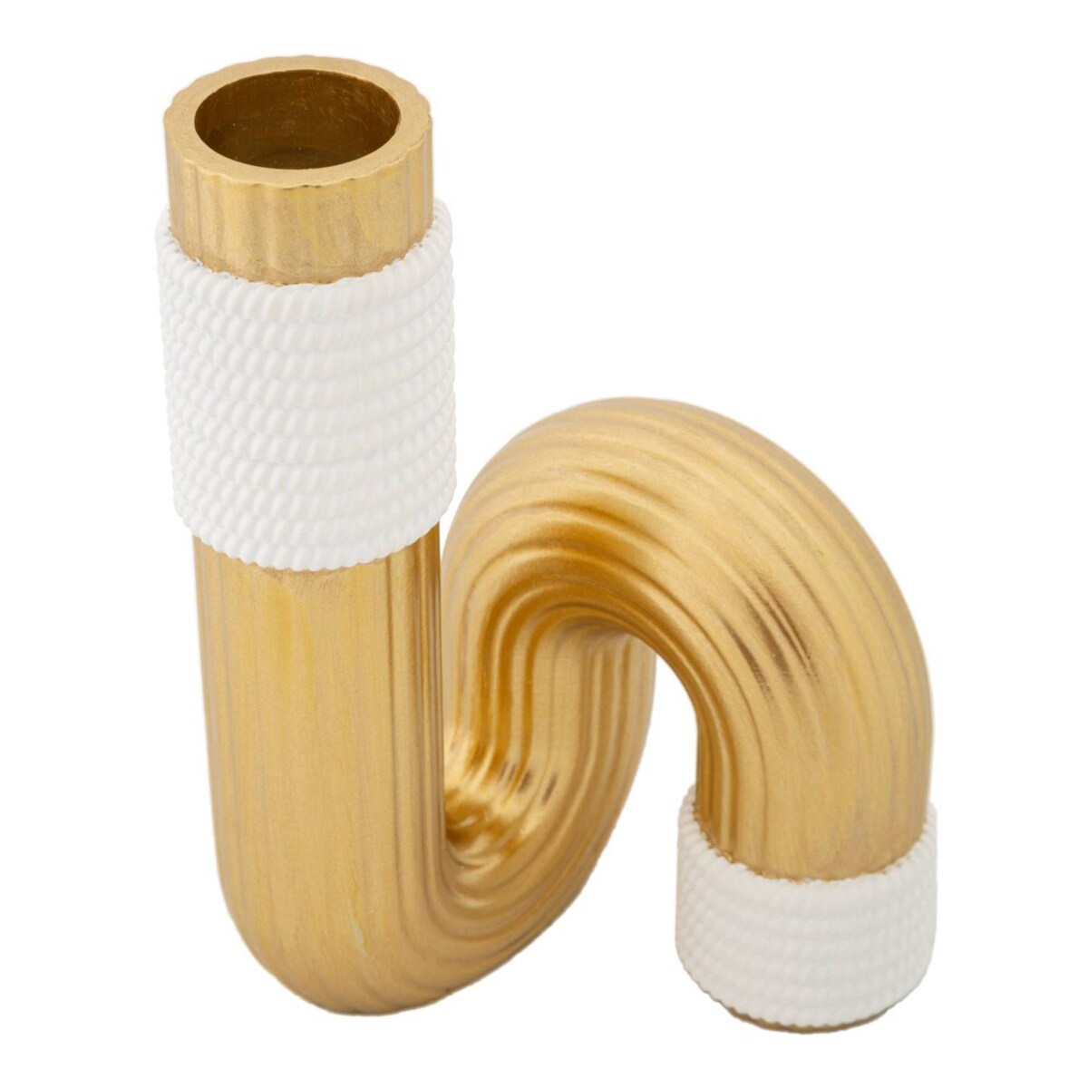 Wazon w kształcie fali z polyresinu, wys. 18 cm