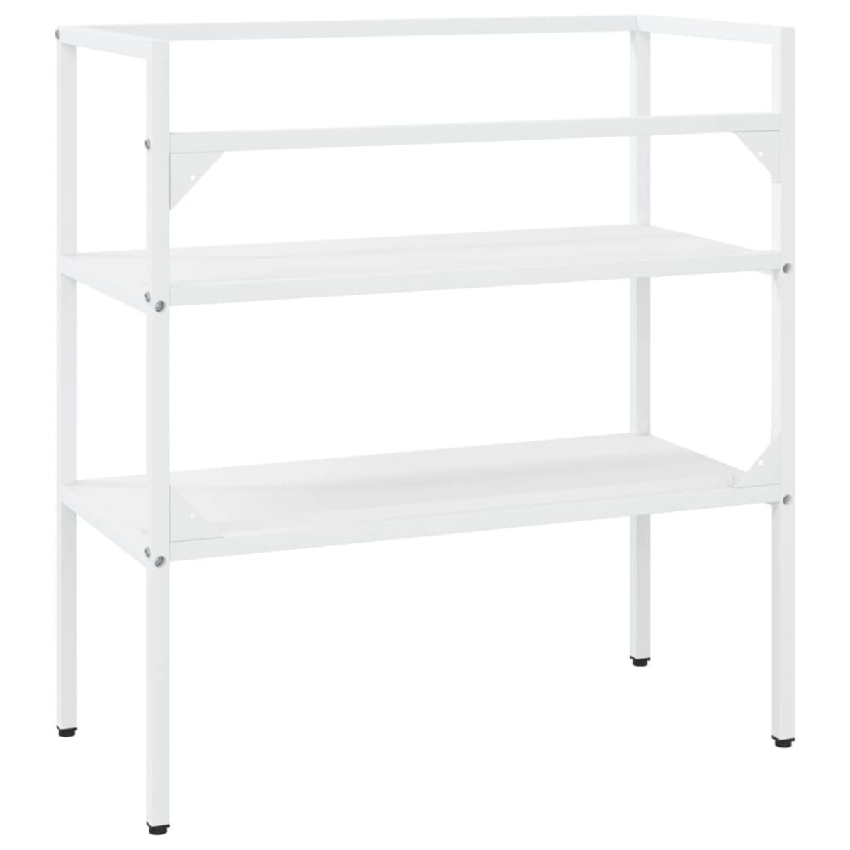 vidaXL Stelaż pod umywalkę, biały, 79x38x83 cm, żelazny