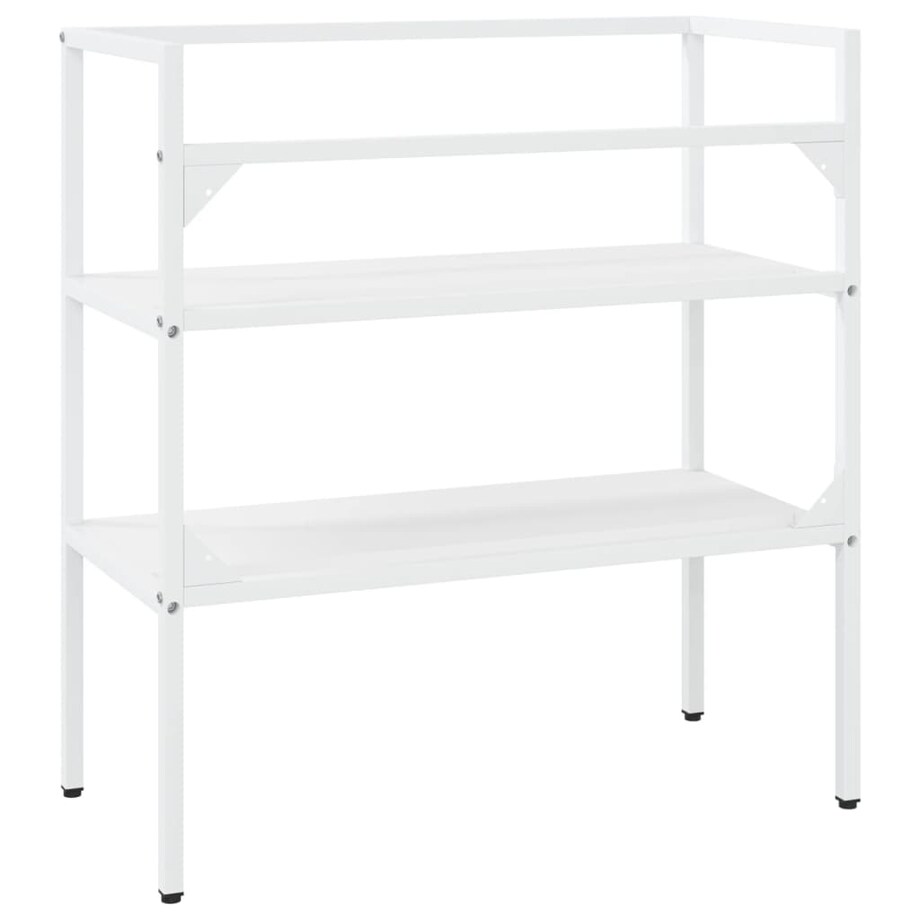 vidaXL Stelaż pod umywalkę, biały, 79x38x83 cm, żelazny