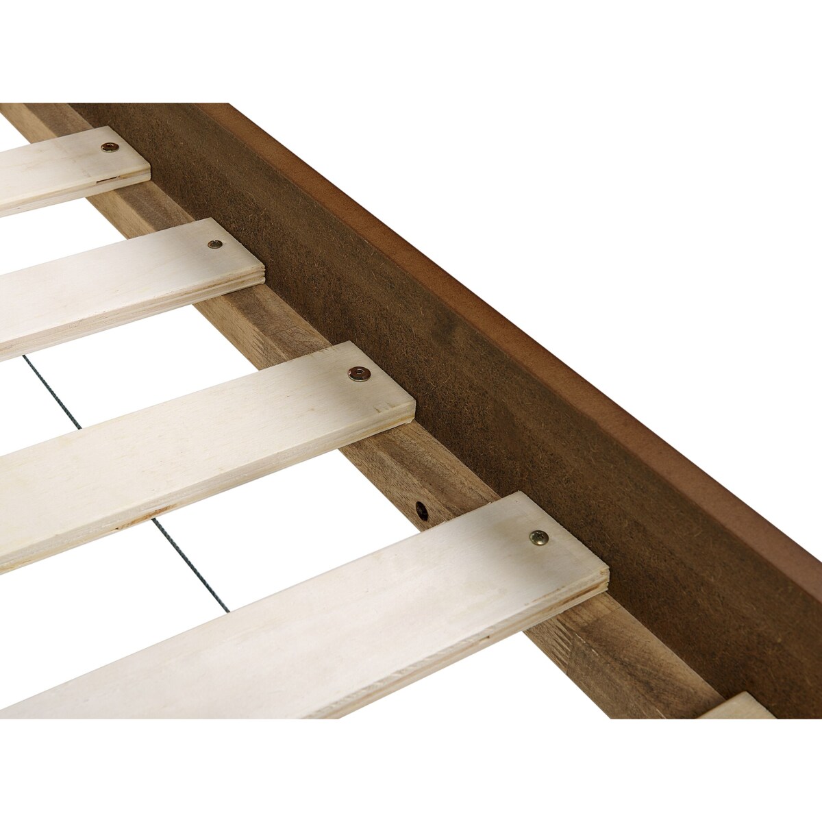 Łóżko LED drewniane 160 x 200 cm jasne BOISSET