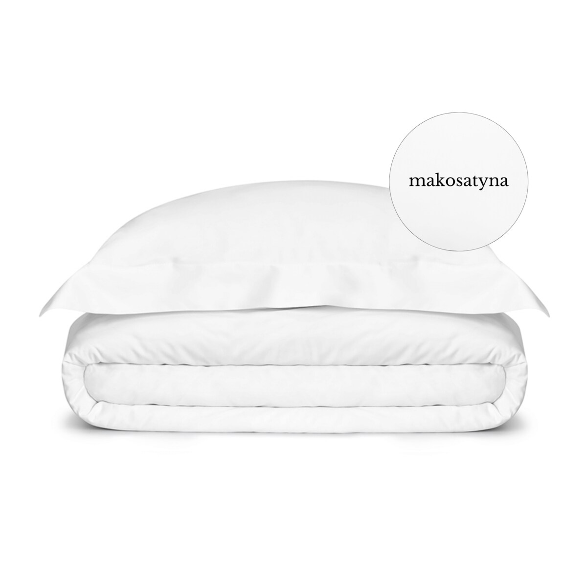 Pościel satynowa exclusive pure white 200 x 200 + 70 x 80 cm (2 szt)