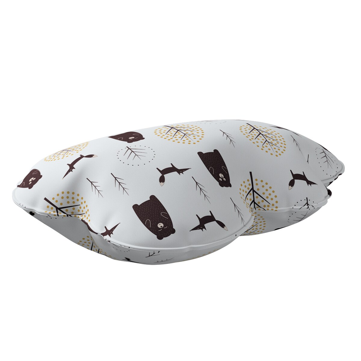 Poduszka Soft Cloud, ecru-brązowy, 55x15x35cm, Magic Collection