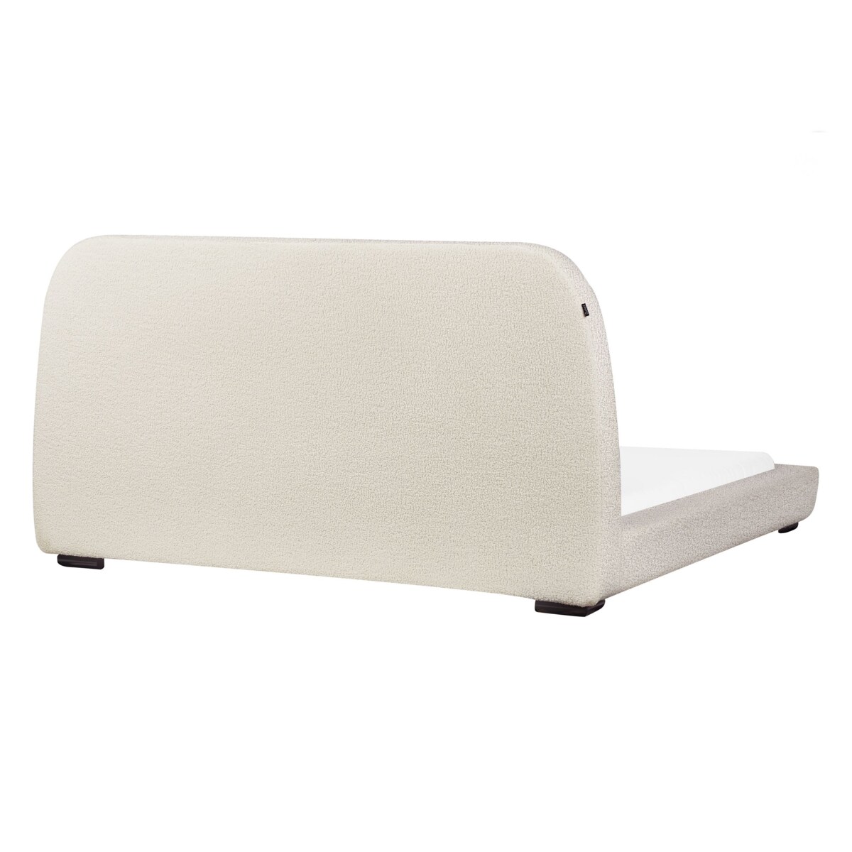 Łóżko boucle 160 x 200 cm beżowe ROISEL