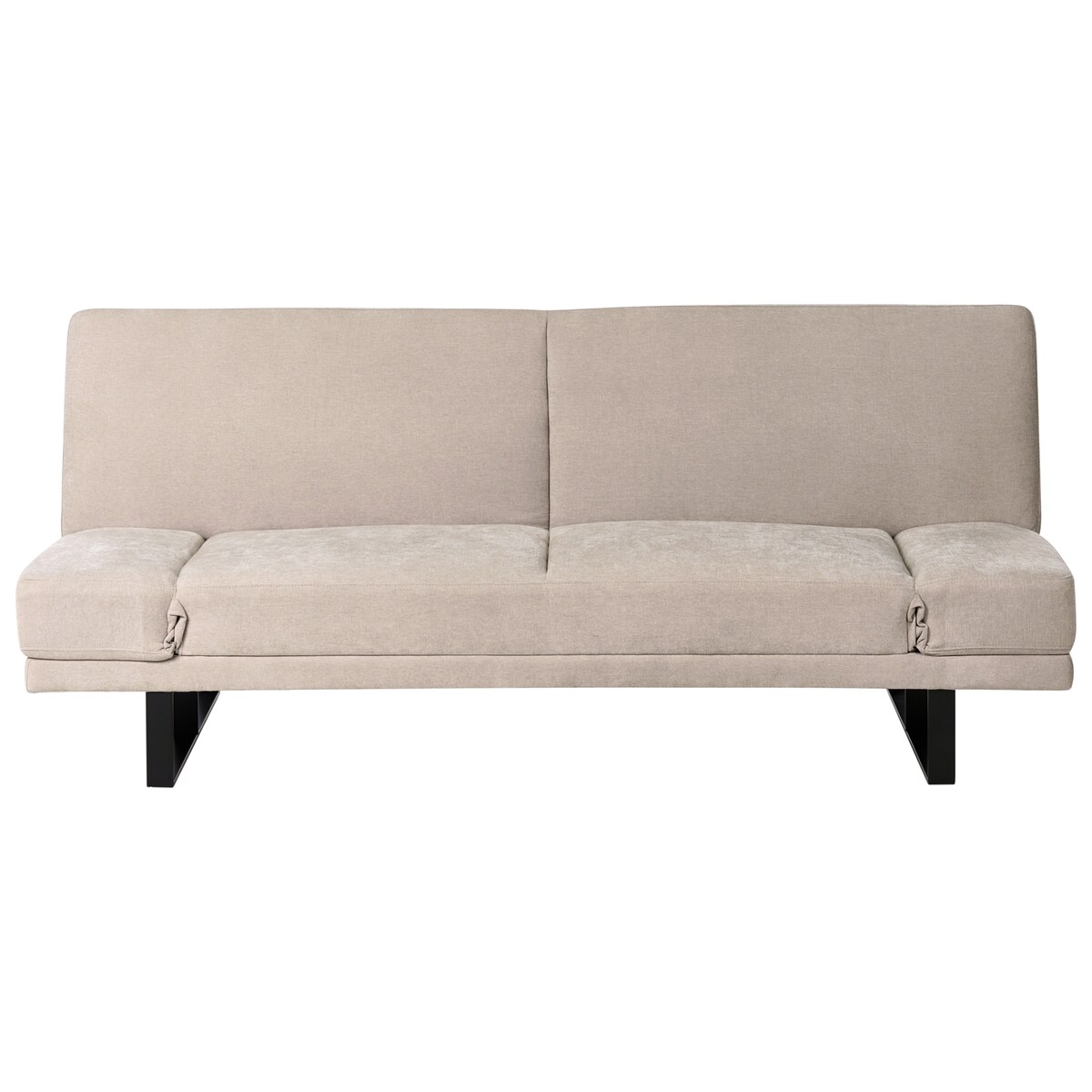 Sofa rozkładana dla 2 osób YORK Szenil Jasnobeżowy