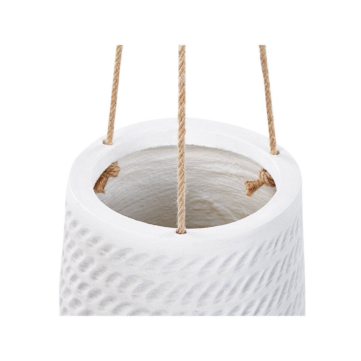 Wisząca doniczka ⌀ 20 cm złamana biel LIVADIA