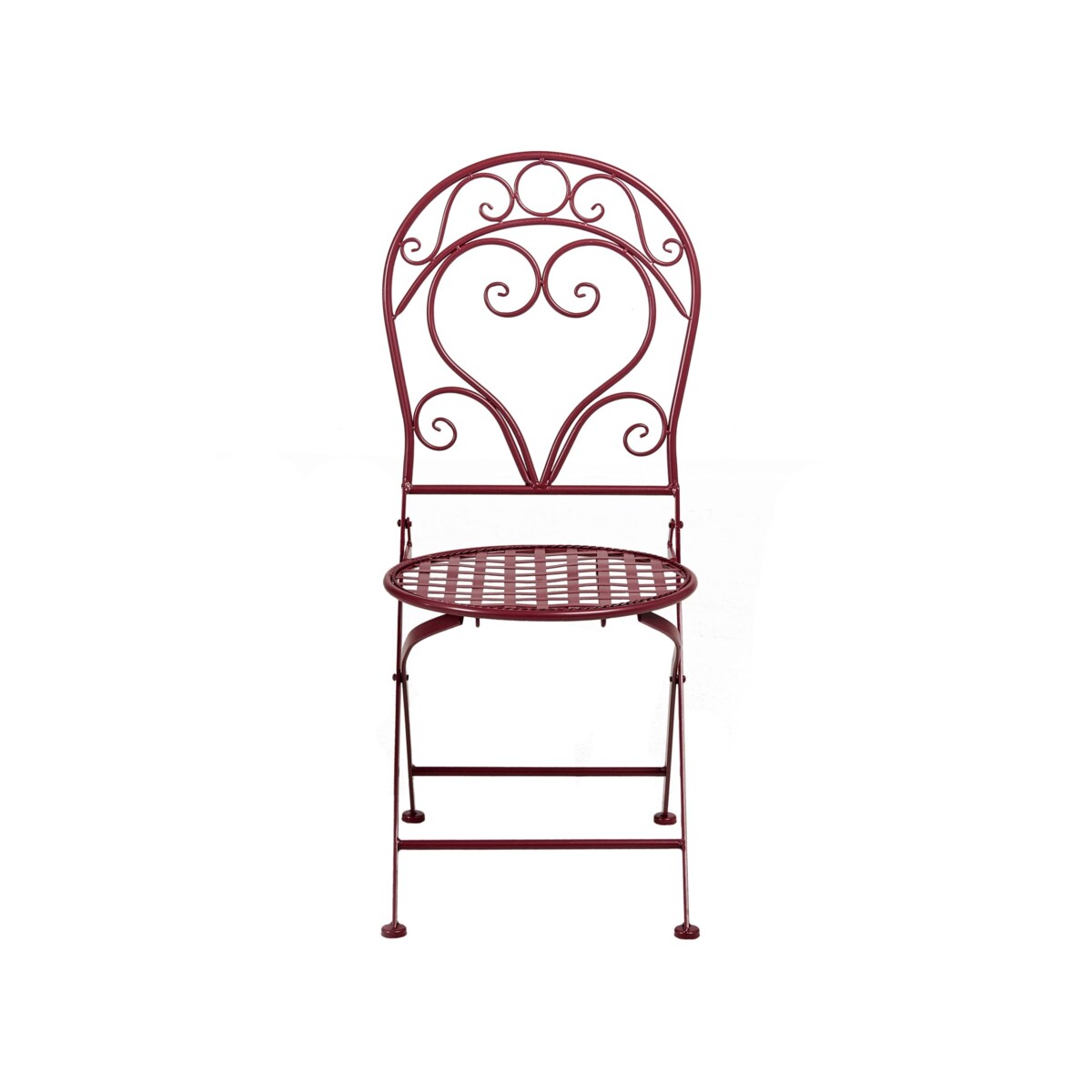 Zestaw mebli balkonowych ALBINIA Metal Burgundowy