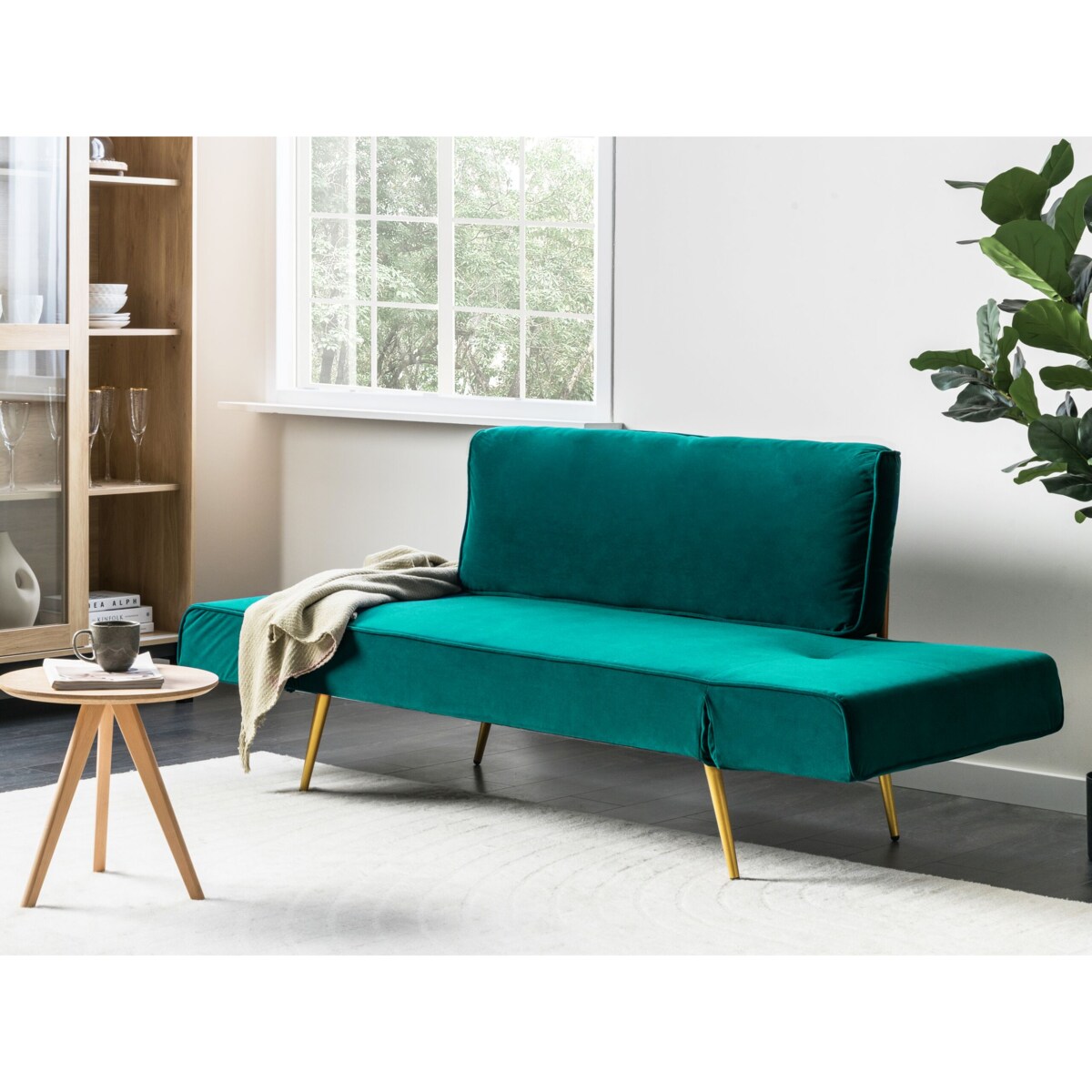 Sofa rozkładana Szmaragdowy SAARELA