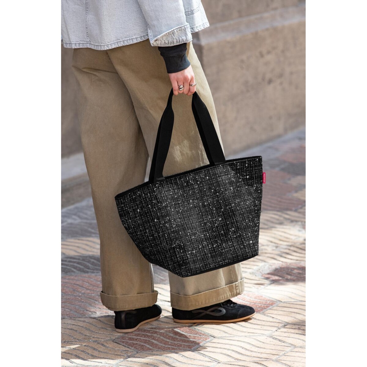 Torba SHOPPER M, bouclé black