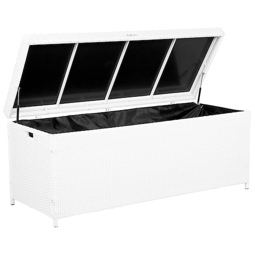 Skrzynia ogrodowa MODENA 158 cm 63 cm Technorattan Biały