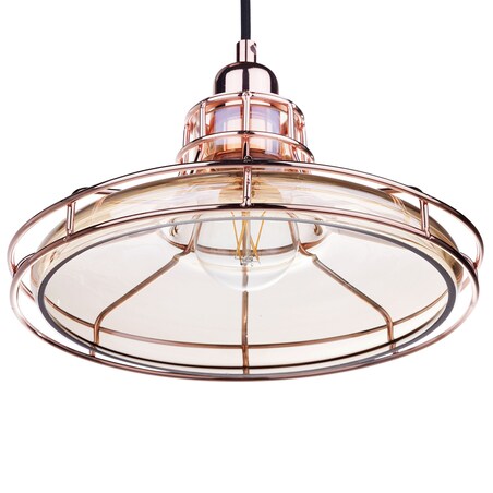 Lampa wisząca TORRE Szkło Miedziany