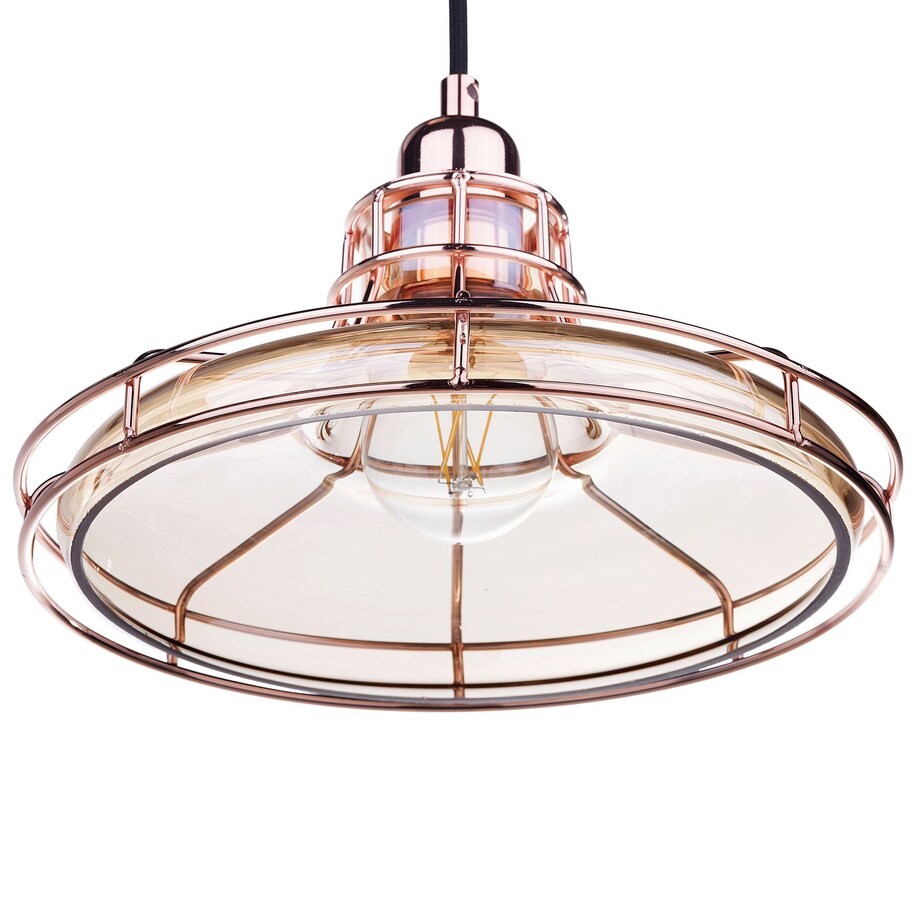 Lampa wisząca TORRE Szkło Miedziany