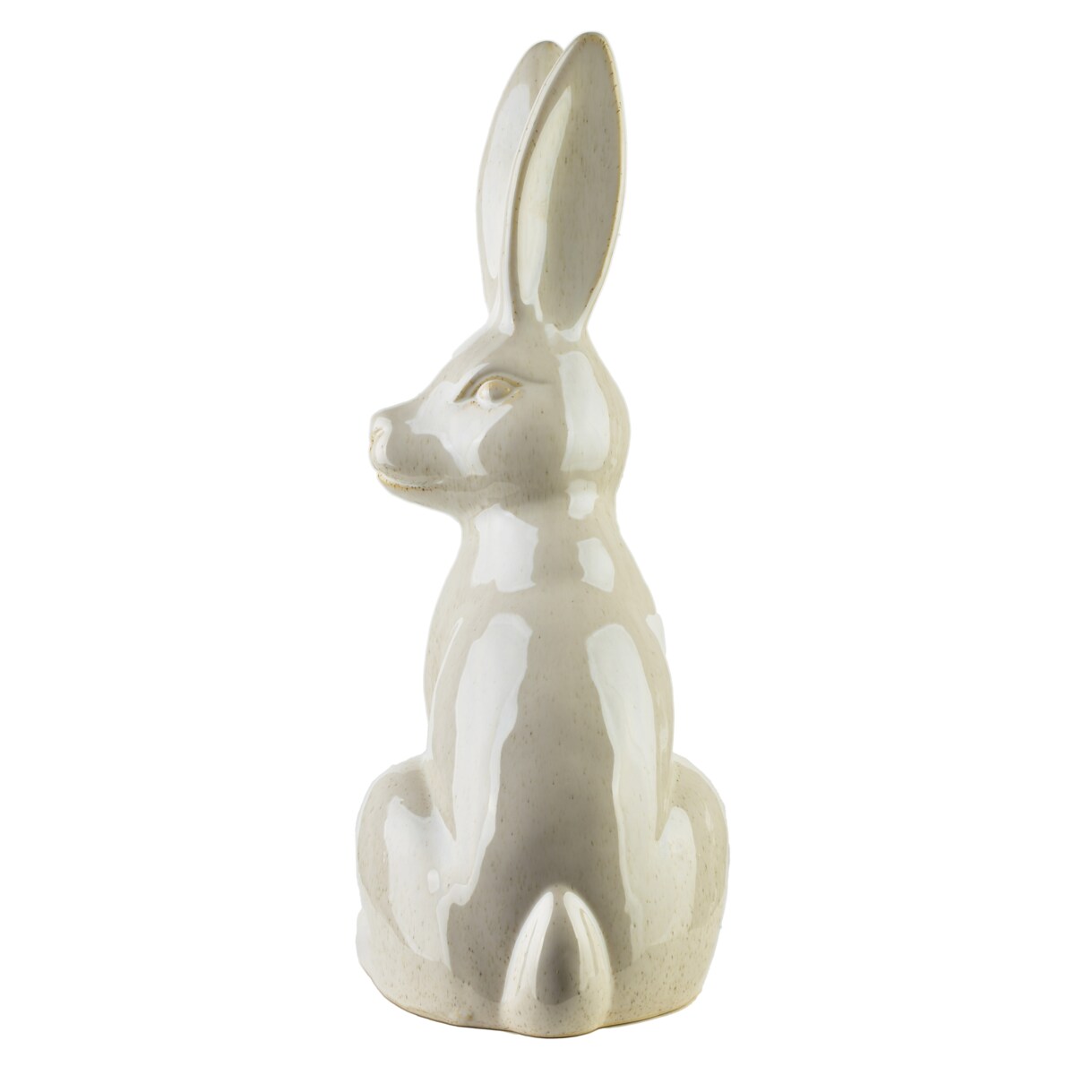 MAVE BEIGE Figura zając ceramiczna 25x19x48cm