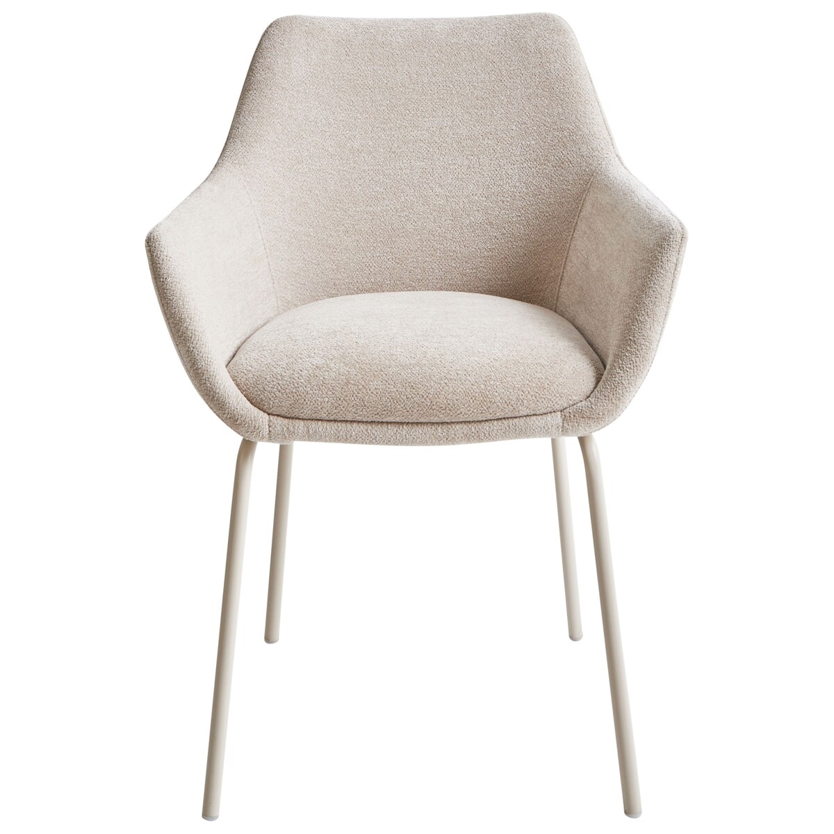 Zestaw 2 krzeseł do jadalni BOWDON Szenil Jasnobeżowy