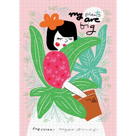 Muno Puzzle "My Plan(T)s Are Big" by Magdalena Danaj Porysunki Puzzle 1000 el. w ozdobnej tubie