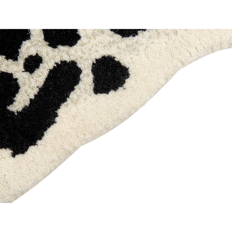 Dywan dziecięcy wełniany pantera 100 x 160 cm beżowo-czarny MIBU