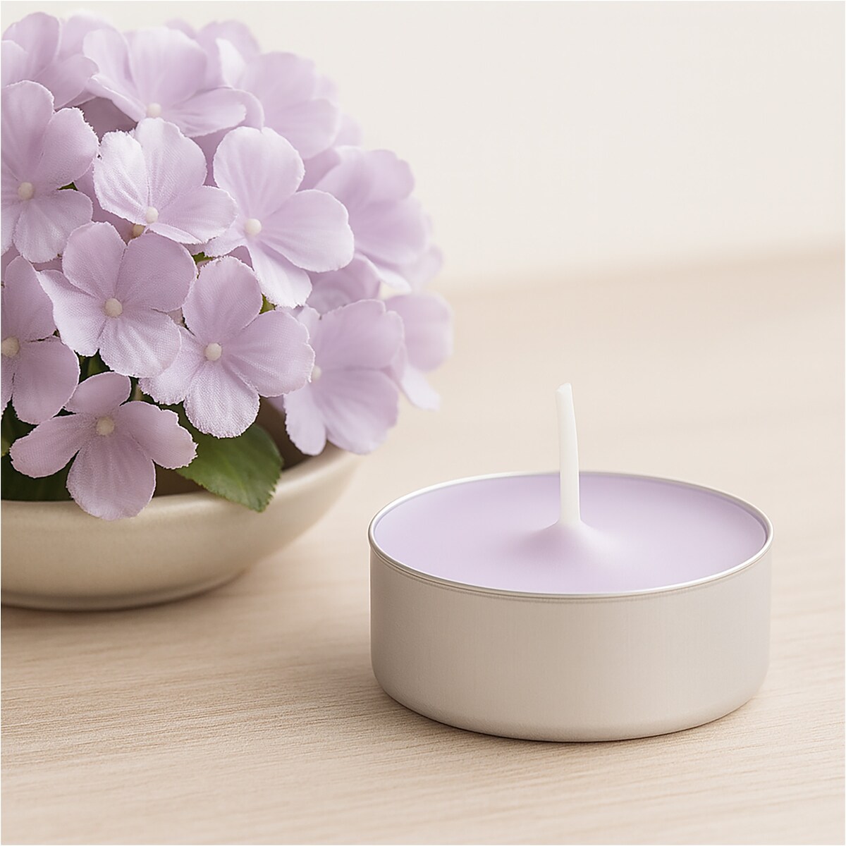 Świeczki Zapachowe Parafinowe Tealight Małe Podgrzewacze Zestaw 10 Szt. Exotic Wood