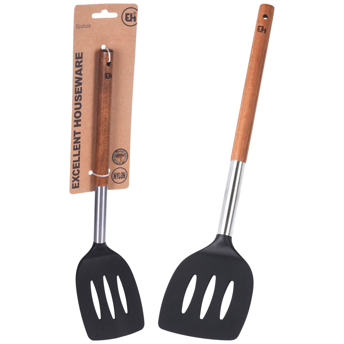 Łopatka Kuchenna Szpatułka Do Przewracania Nakładania Drewno Akacjowe 35 Cm