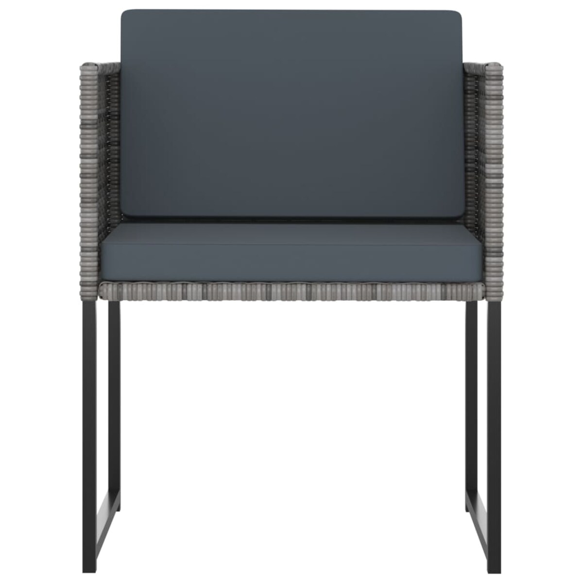 vidaXL 11-cz. zestaw mebli ogrodowych z poduszkami, rattan PE, szary