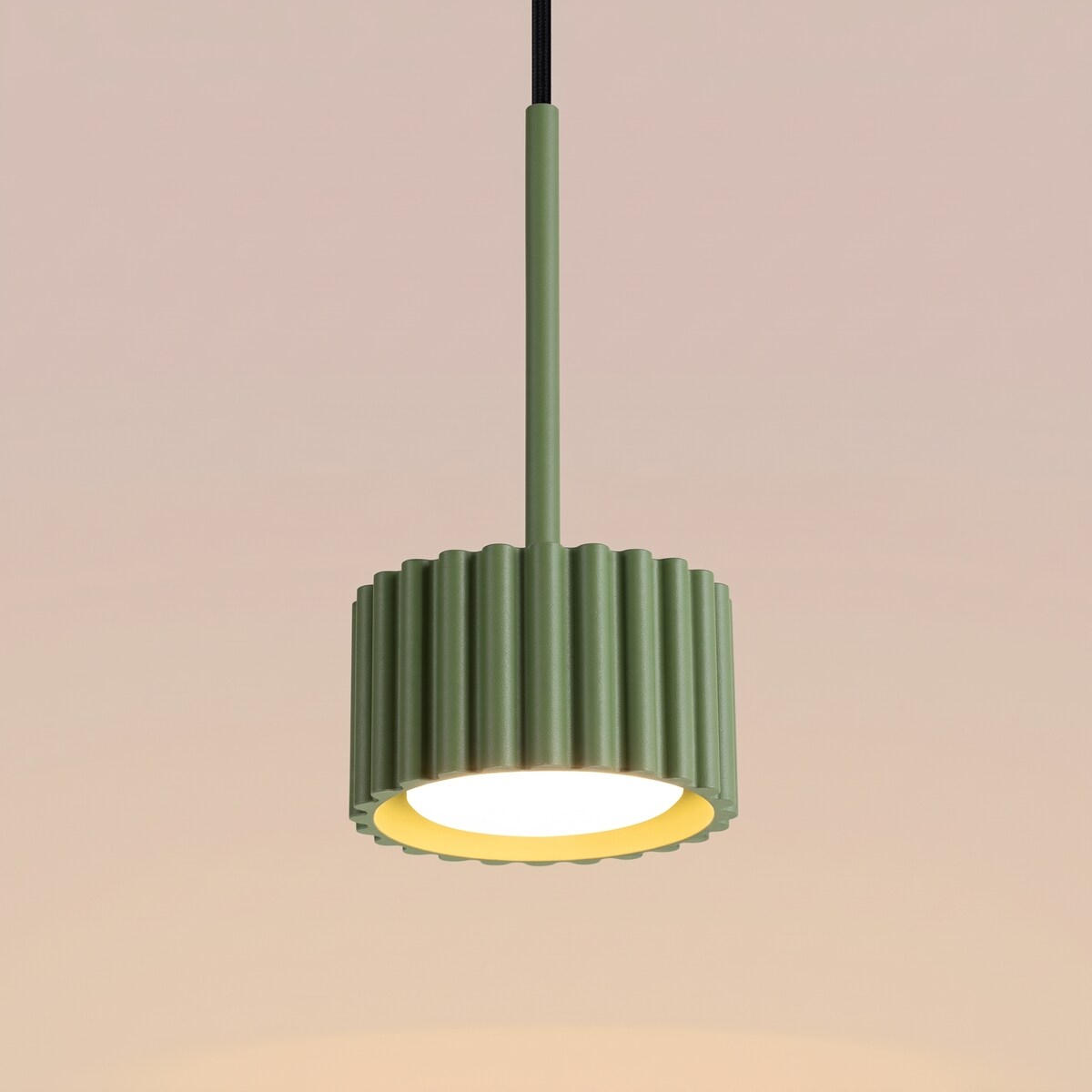 Lampa wisząca AURA 1 zielona oliwka Gx53