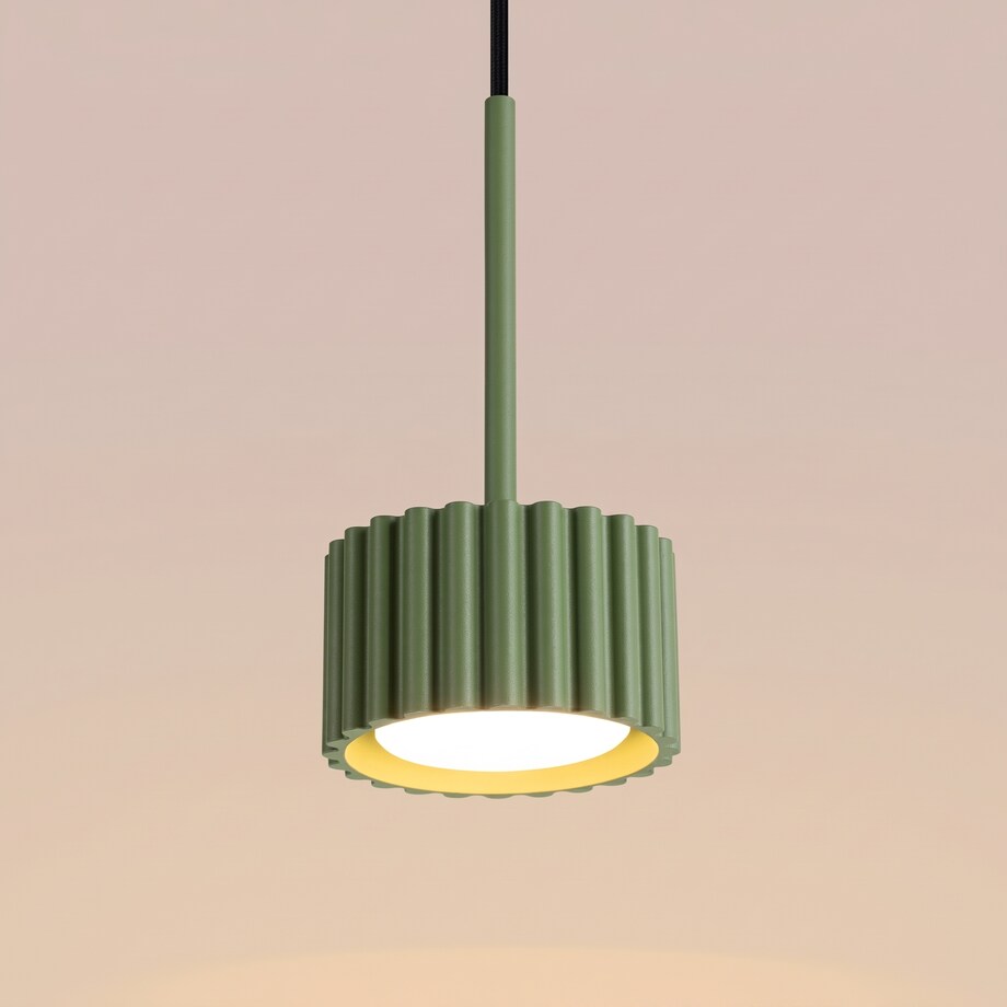Lampa wisząca AURA 1 zielona oliwka Gx53