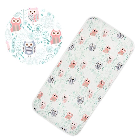 Top na materac 60x120 cm ochraniacz- DREAM Sowy