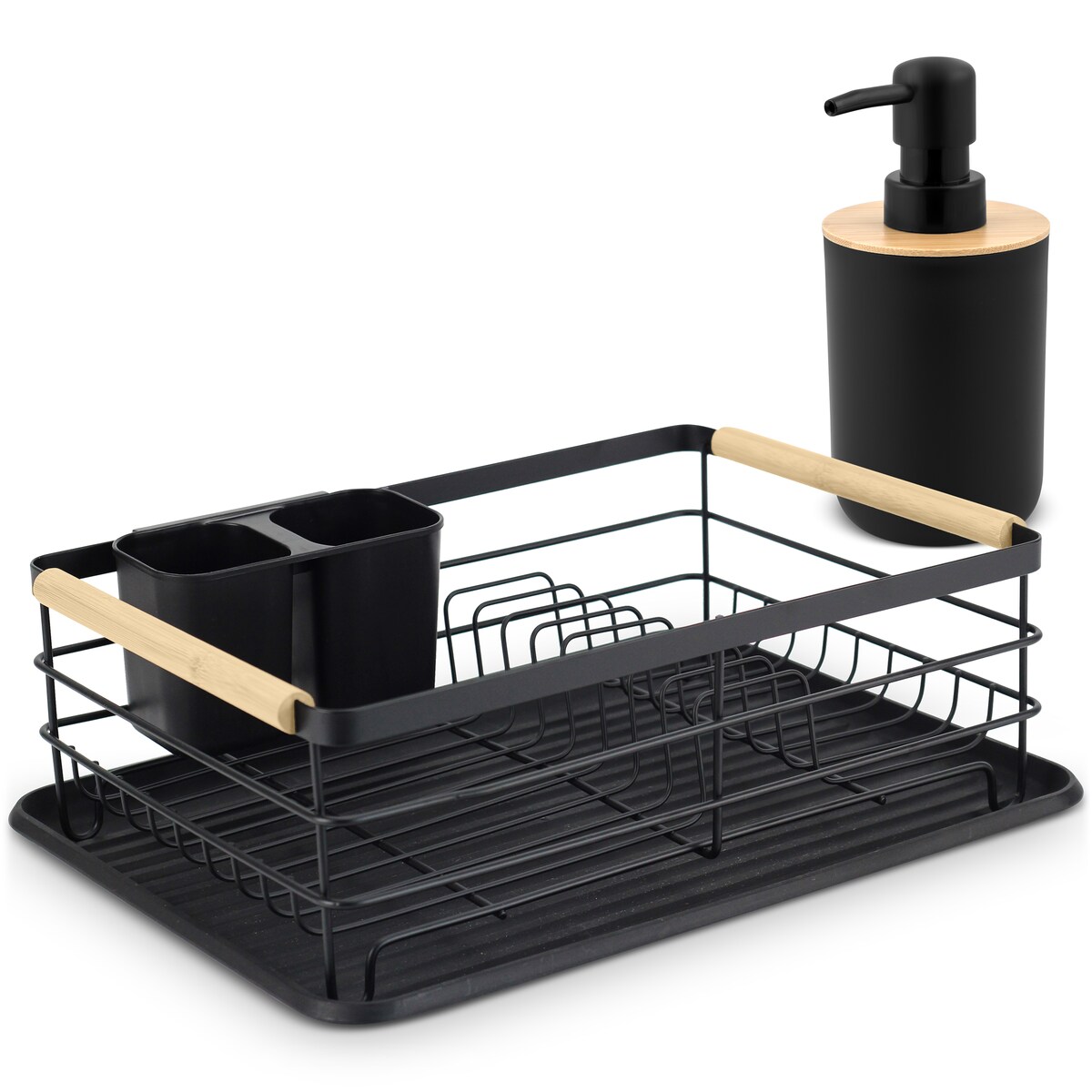 Suszarka do naczyń ociekacz stojąca tacka Massido + dozownik na płyn