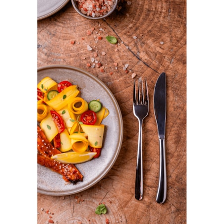 Sztućce srebrne Tsubame 24 szt. Japońska stal 18/10 SUS304 Ręcznie polerowane Połysk Na prezent