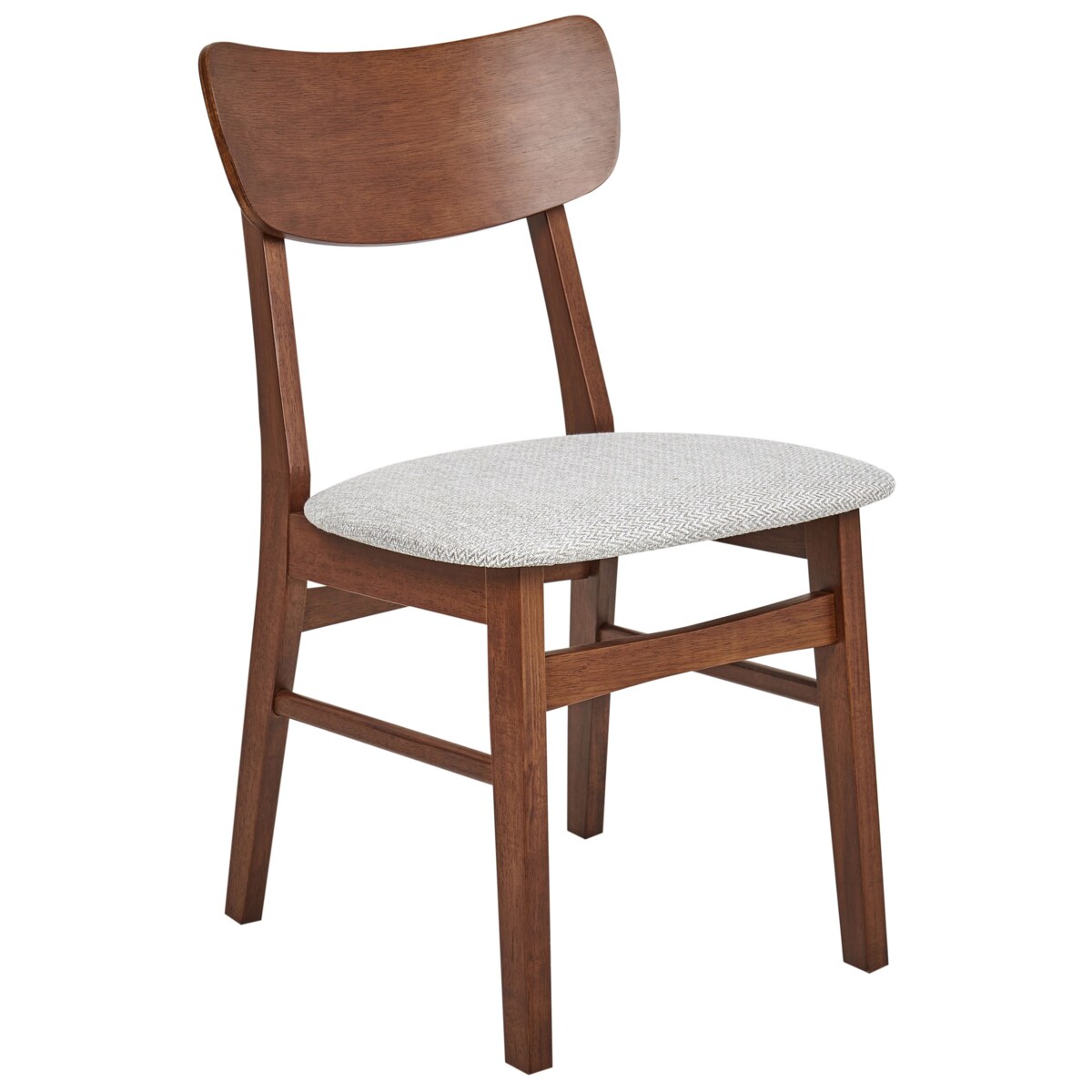 Zestaw 2 krzeseł do jadalni ANOKA Drewno kauczukowe Jasnoszary