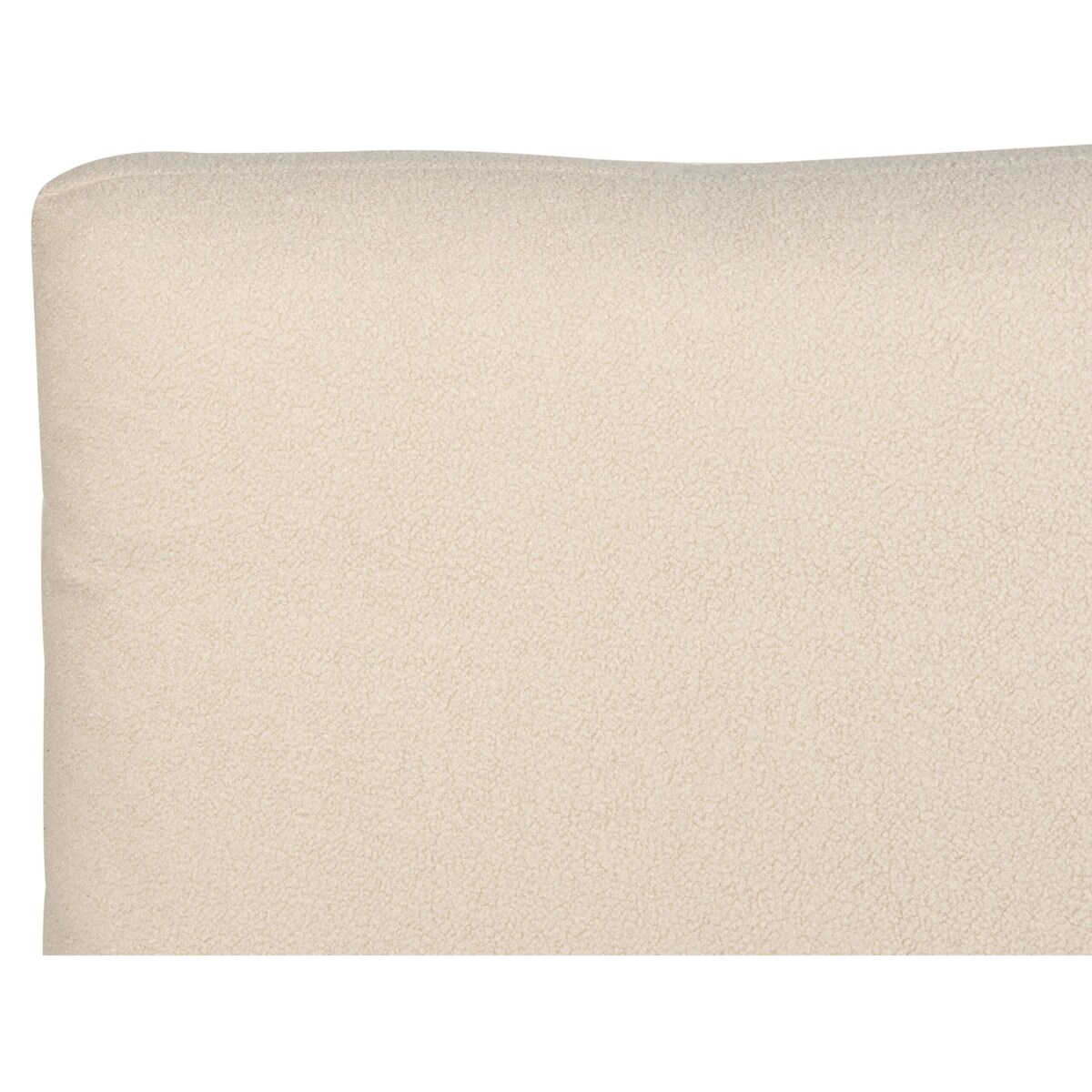 Łóżko boucle 160 x 200 cm beżowe MELLE