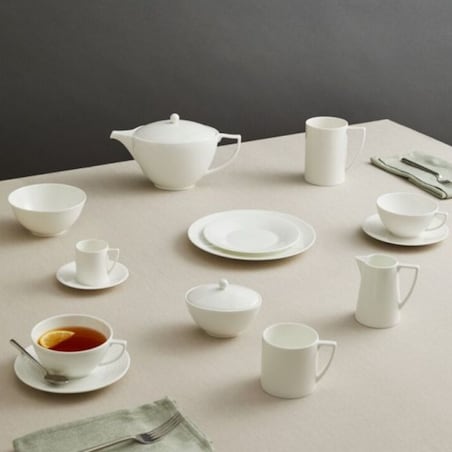 Filiżanka do herbaty ze spodkiem 250 ml Jasper Conran White Wedgwood