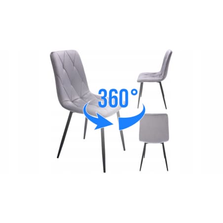 Krzesło PIADO szare (zestaw nogi + śruby)