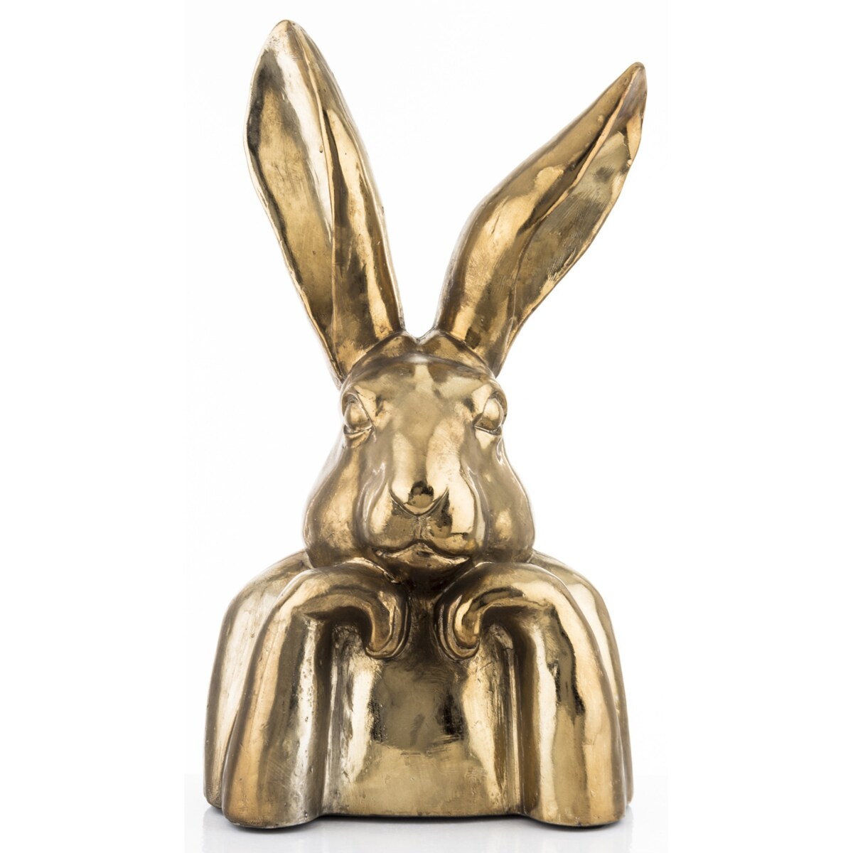 Figurka -popiersie królika 49x25x20 cm TORACE - III złoty