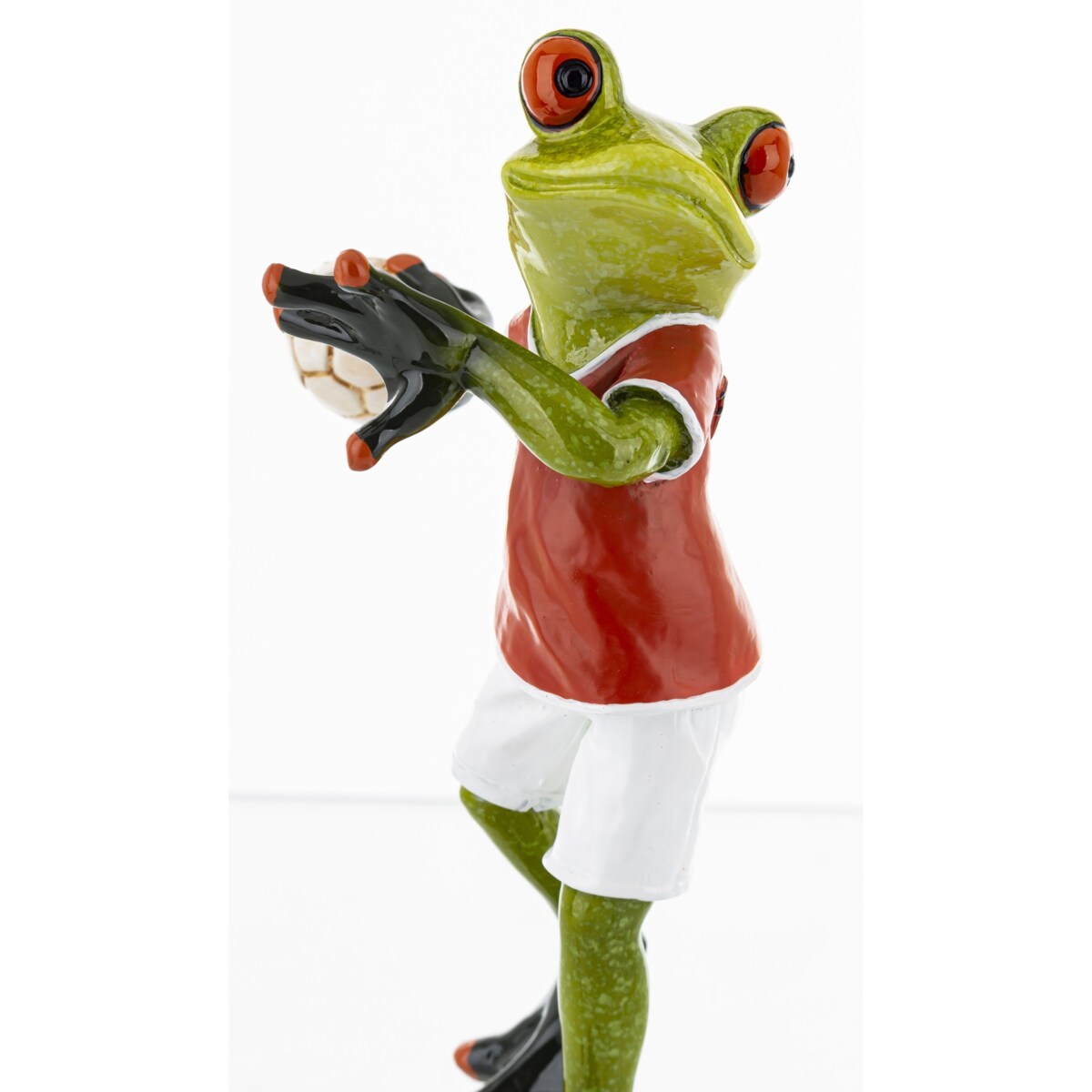 Figurka - żabka 17x10,5x7,5 cm FROGG piłkarz