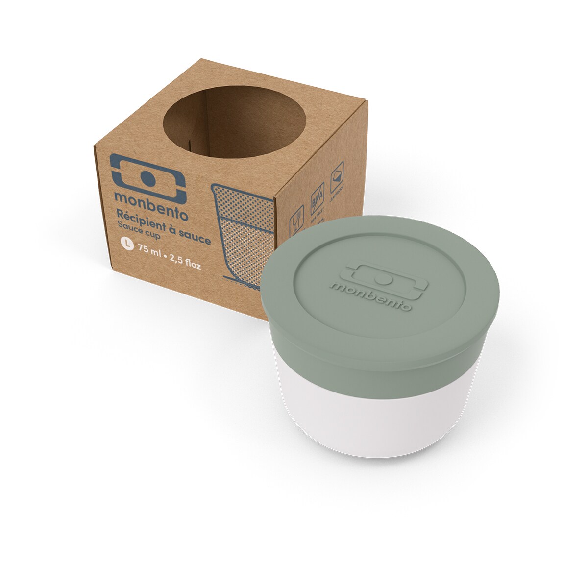 Monbento Temple pojemnik na sos 75 ml Green Natural