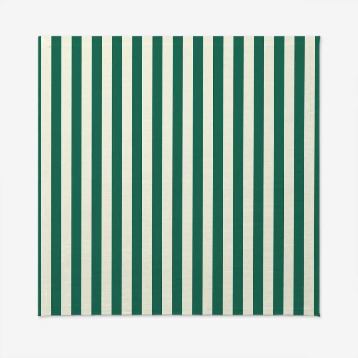 Obrus świąteczny - klasyczne zielone pasy - 140x140