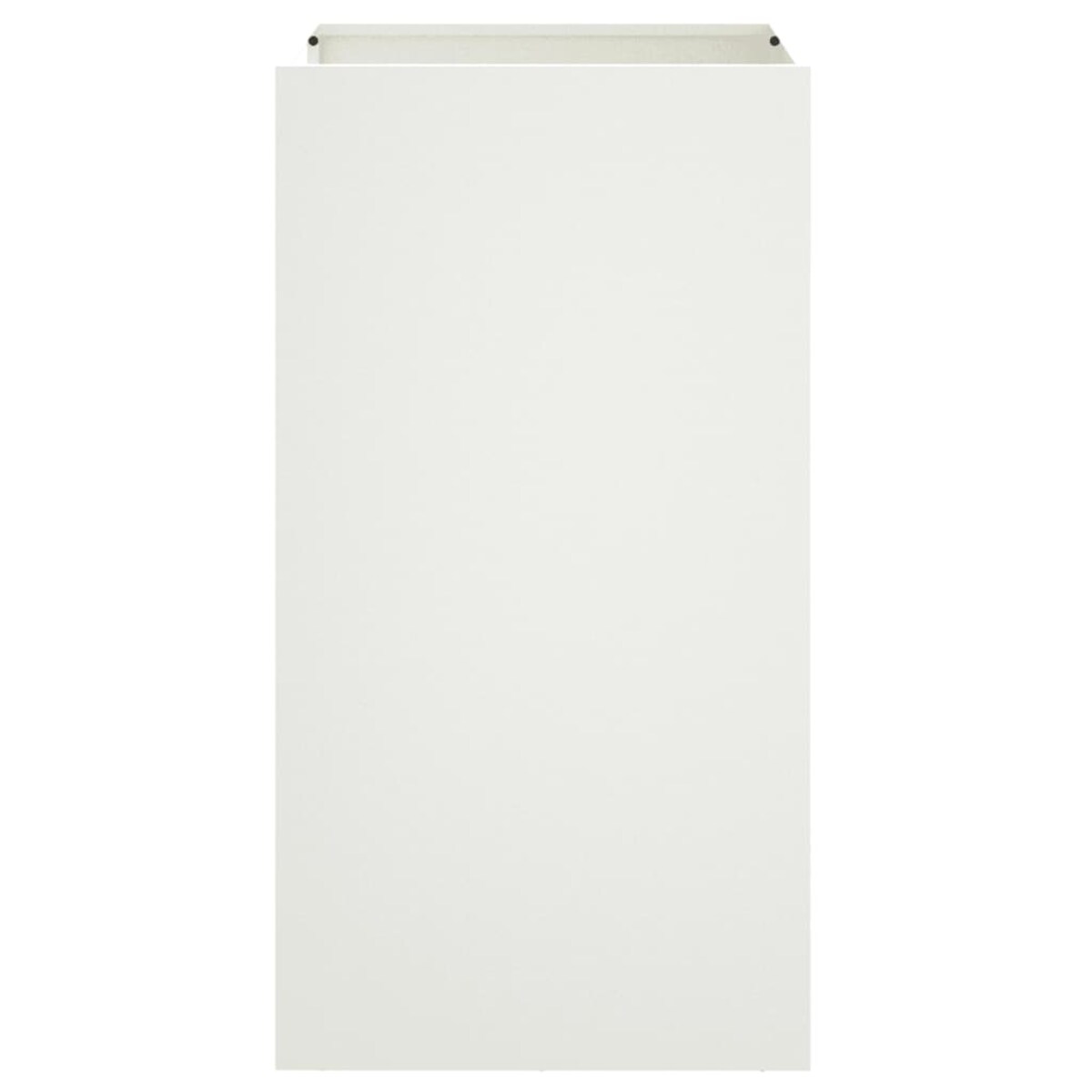 vidaXL Donica, biała, 42x38x75 cm, stal