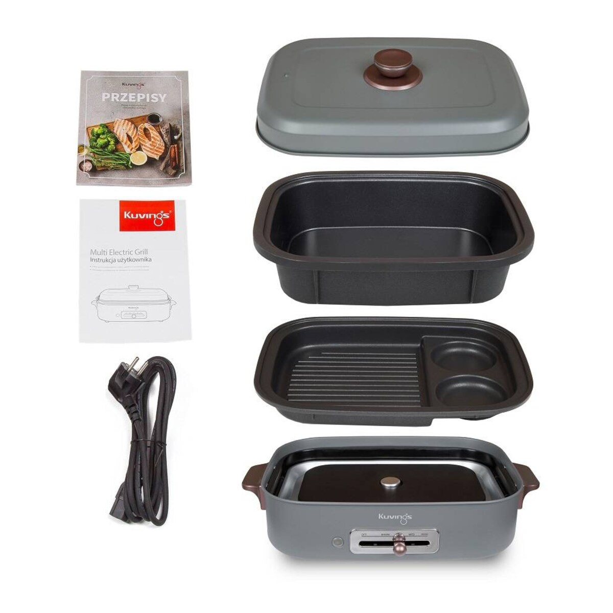 MultiGrill Ceramic PLus grafitowy