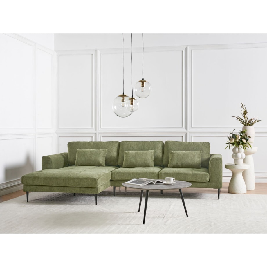 Narożnik prawostronny zielony FLAM