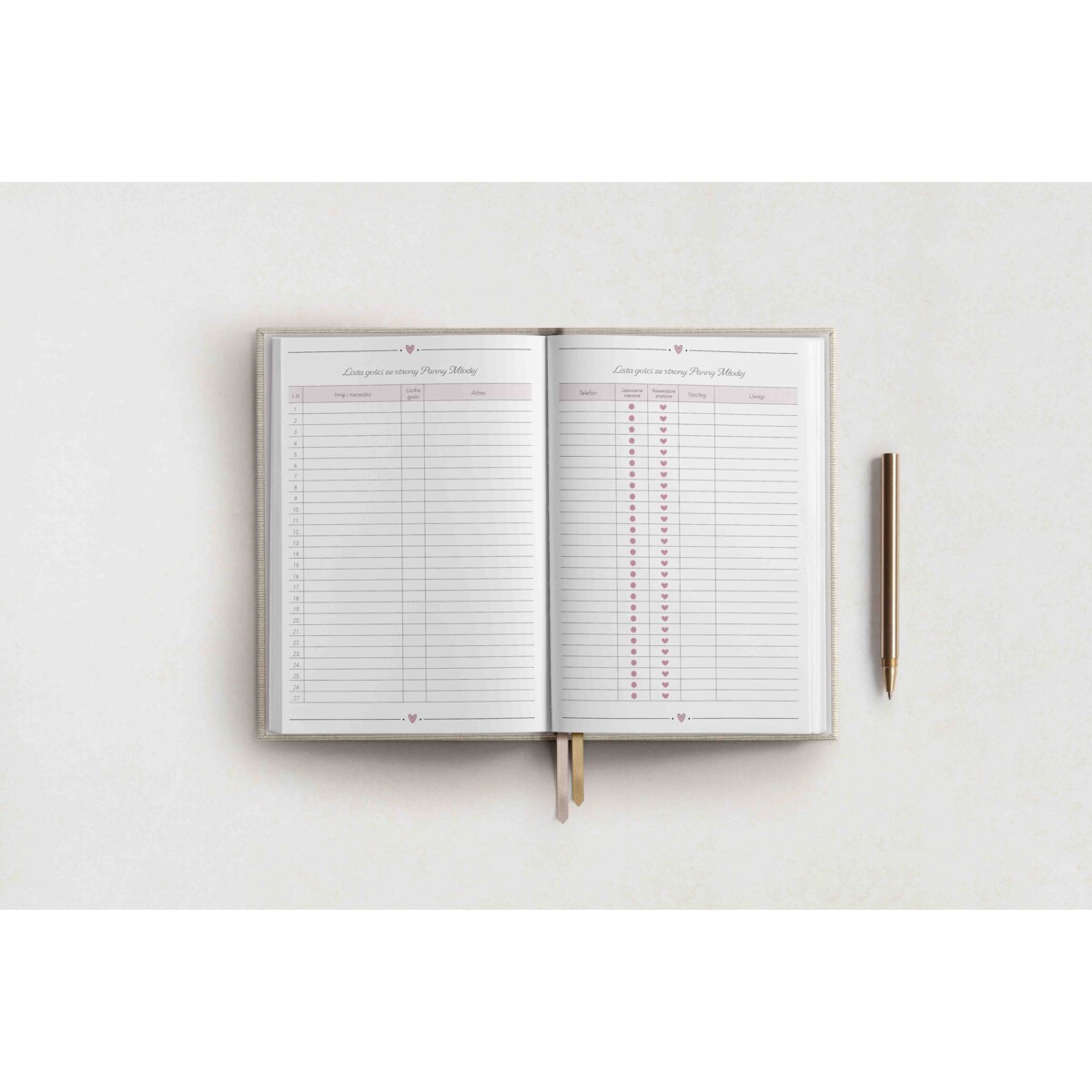 Organizer ślubny - Pastel