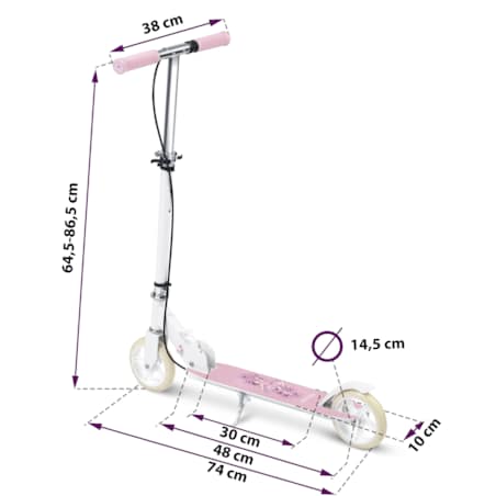 Hulajnoga składana dla dzieci RicoKids Kodi różowa
