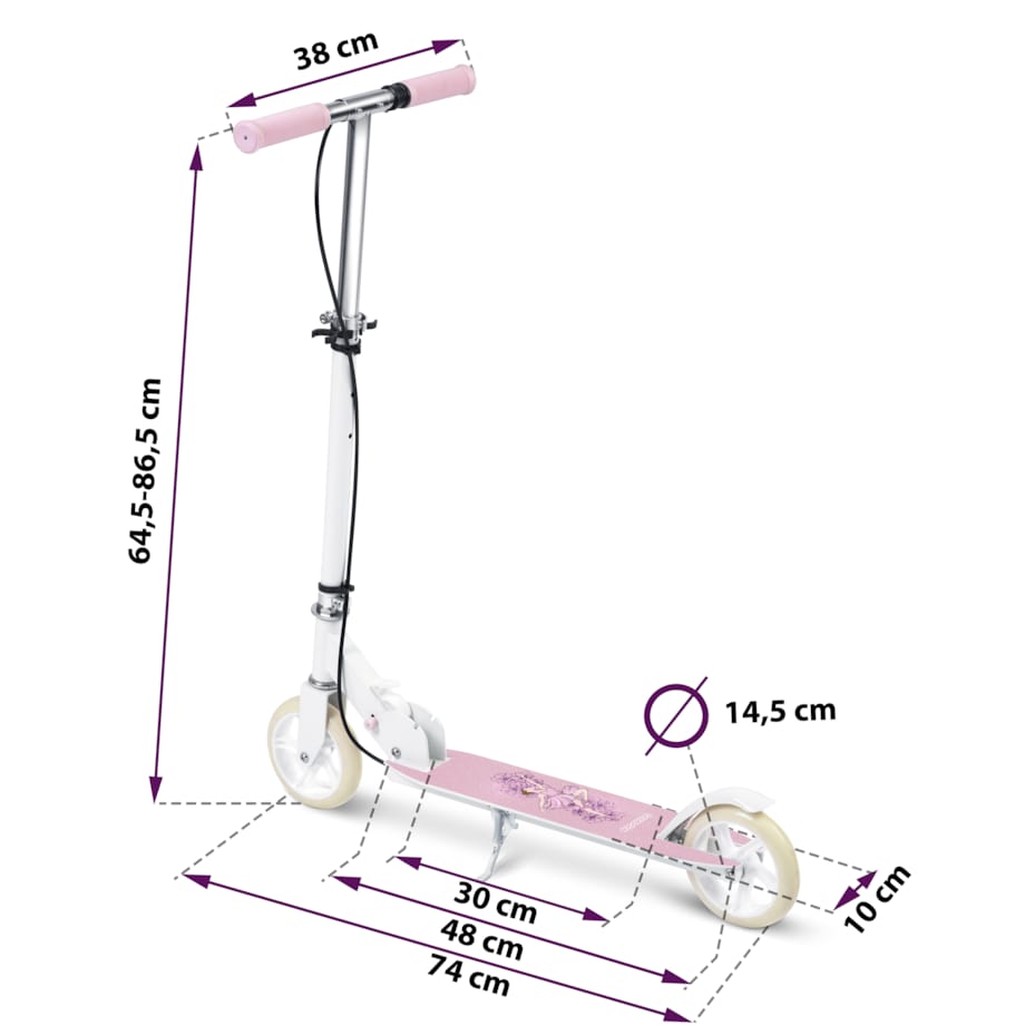 Hulajnoga składana dla dzieci RicoKids Kodi różowa