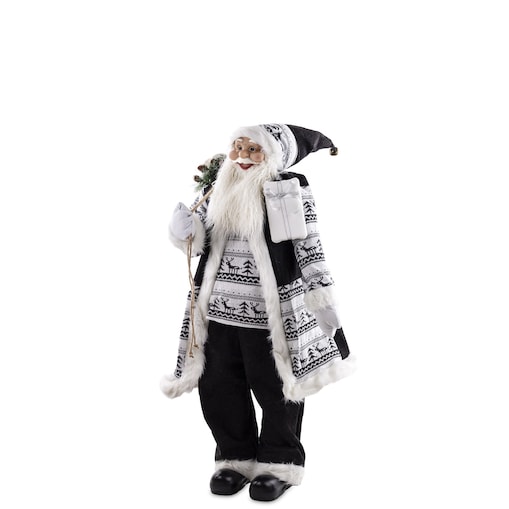 Mikołaj w eleganckim płaszczu 120x64 cm