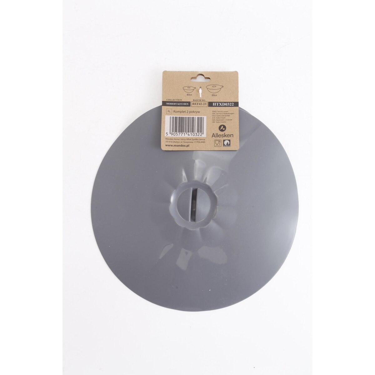 MODERN KITCHEN Komplet 2 pokryw silikonowych 20cm/30cm